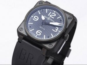 Replica Bell&Ross Watch 01-92 Automatic Movement PVD Case with Black Carbon Fibre Dial and White Mar Replica Bell&Ross Watch 01-92 Automatic Movement PVD Case with Black Carbon Fibre Dial and White Mar