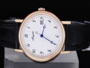 Replica Breguet Watch Black Leather Strap-White Face Replica Breguet Watch Black Leather Strap-White Face