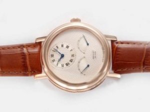 Replica Breguet Watch Classic Ref 3198 Working Flyback Function Full Rose Gold Case-Golden Dial Replica Breguet Watch Classic Ref 3198 Working Flyback Function Full Rose Gold Case-Golden Dial