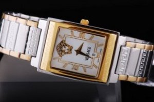 Replica Versace Watch Quartz Movement Gold Case and White Dial Replica Versace Watch Quartz Movement Gold Case and White Dial